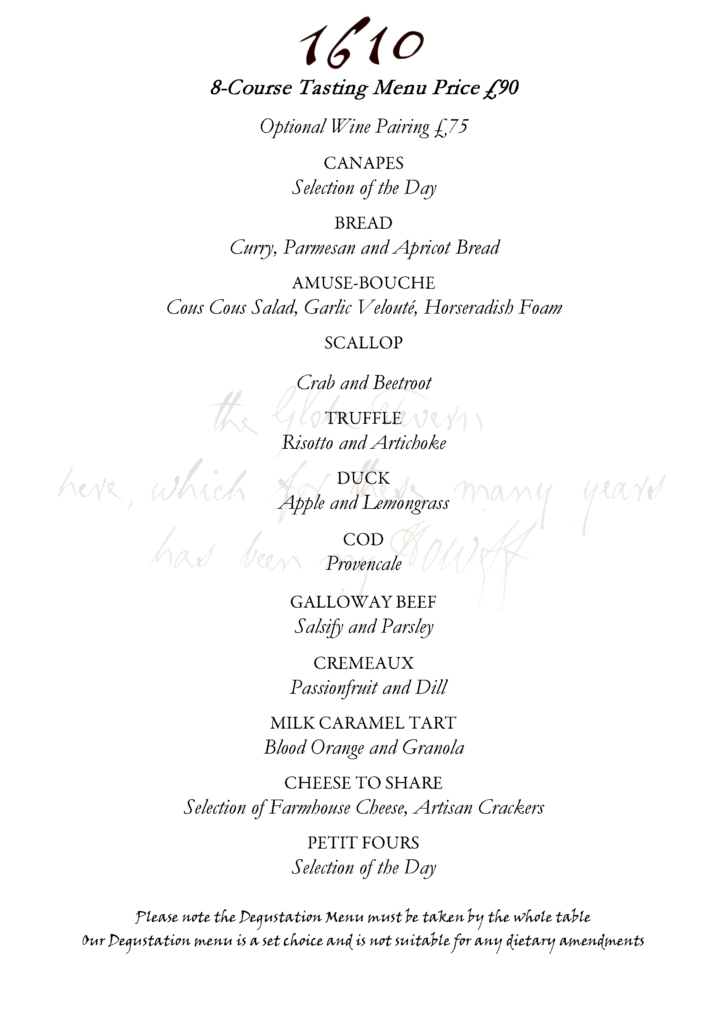 Degustation The Globe Inn